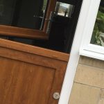 Stable style entrance door manufactured using uPVC profile